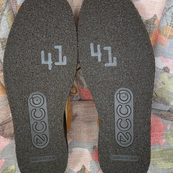 Ecco Crepe Tray Boots Size 10-10.5 Amber NIB Retail $179 - Picture 5 of 6